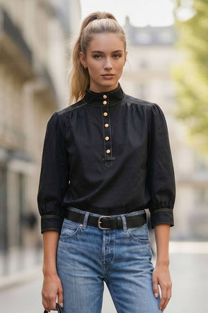 Giselle High Neck Blouse