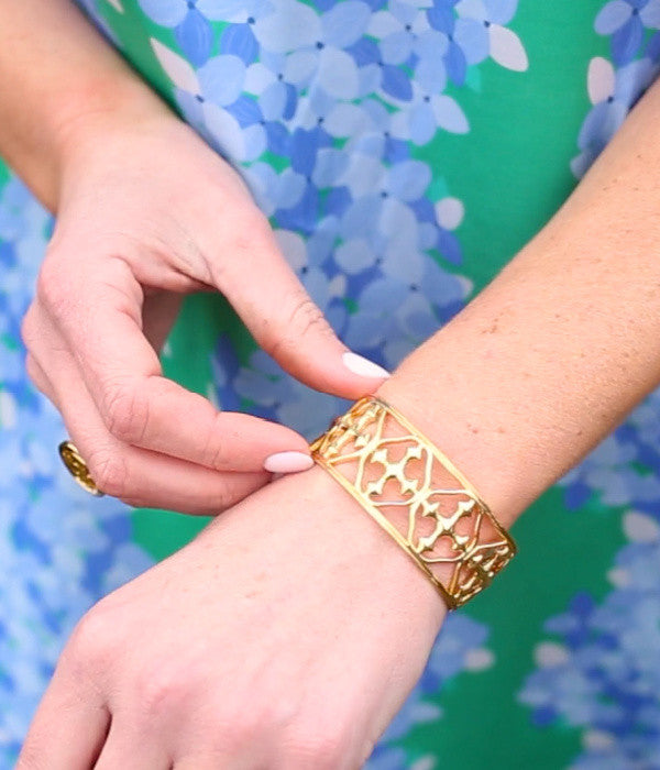medium cuff shield bracelet