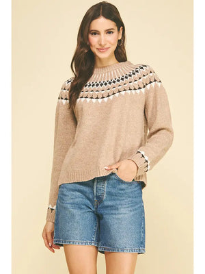 Northern Style Pattern Knit Sweater