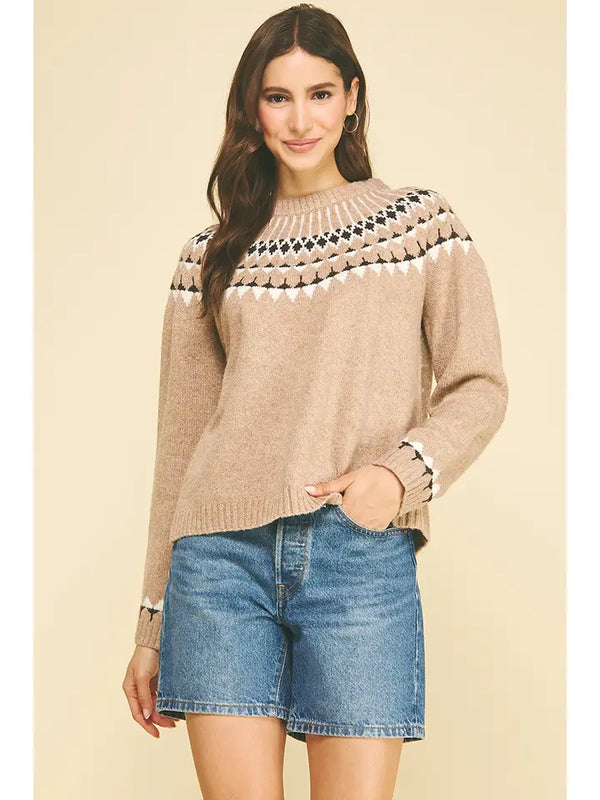 Northern Style Pattern Knit Sweater