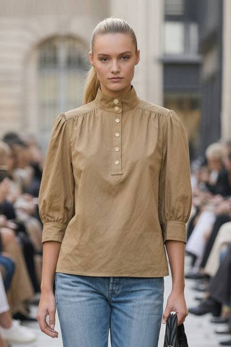 Giselle High Neck Blouse