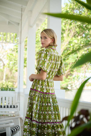 Banyan Puff Sleeve Dress - Camo