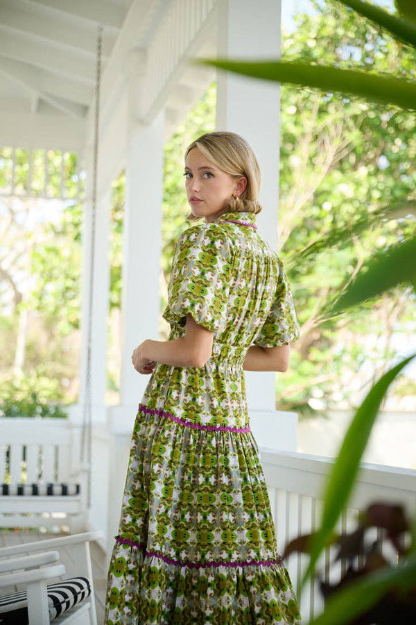 Banyan Puff Sleeve Dress - Camo