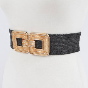 Metal Buckle Stretch Belt