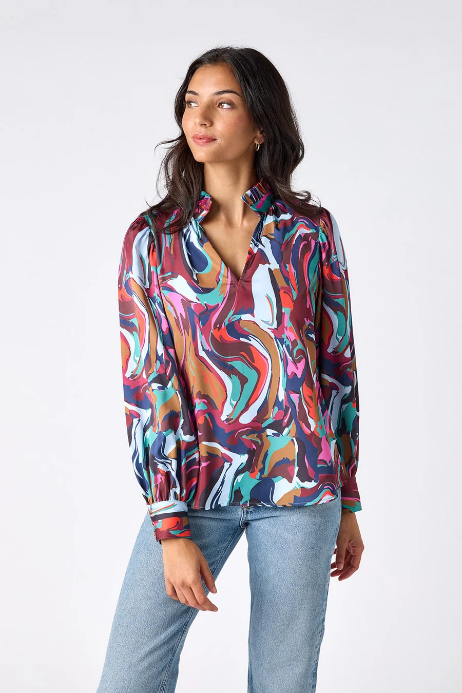 Lyla Blouse - Color Current