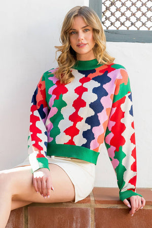 Multi Color Fall Sweater