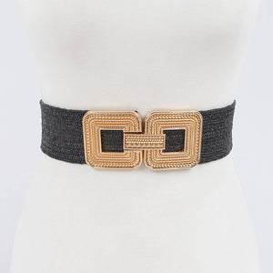 Metal Buckle Stretch Belt