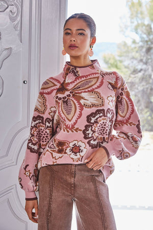 Floral and Paisley Sweater