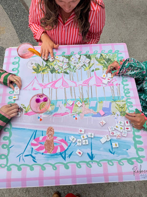 POOL PAWTY-MAHJONG MAT