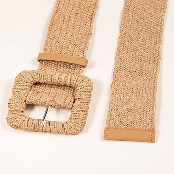 Woven Square Buckle Belt