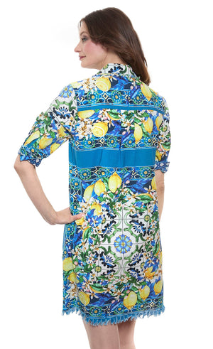 Chatham Lemons Print Cotton Linen