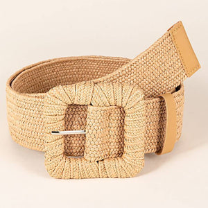 Woven Square Buckle Belt