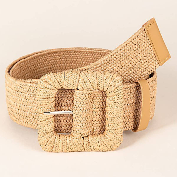 Woven Square Buckle Belt