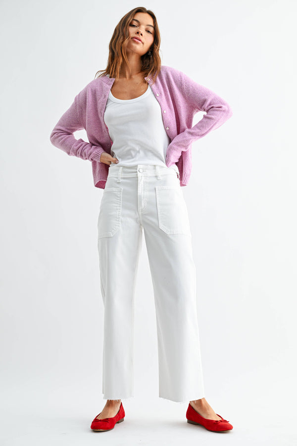 White Wide Leg Jeans