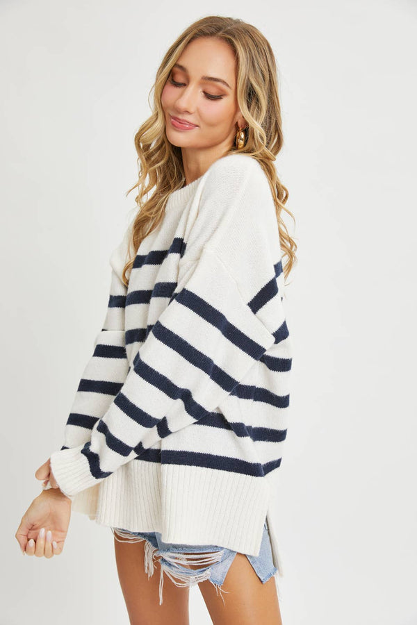 Striped Oversized Sweater