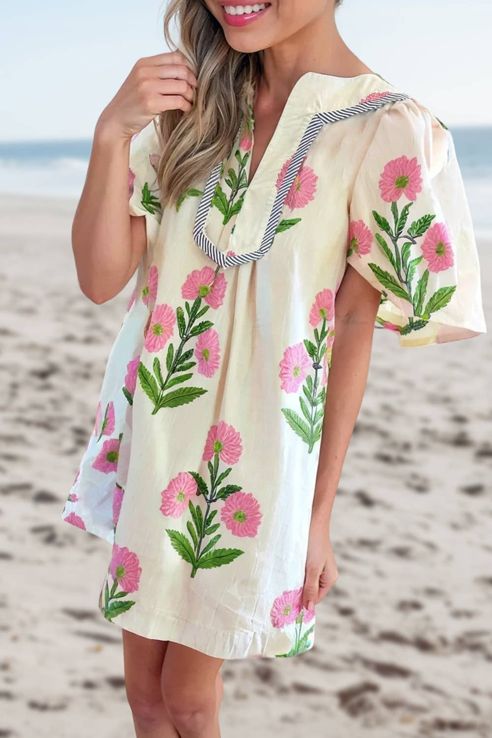 Floral Print Mini Dress