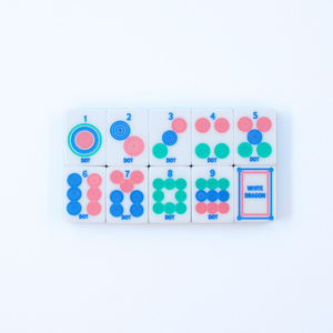 Crystal Prism Pink Mahjong Set