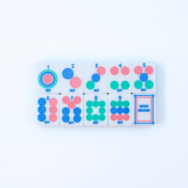 Crystal Prism Pink Mahjong Set
