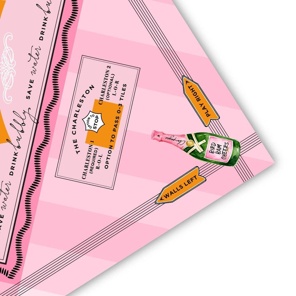 'Press for Mahjong' Mat | Champagne & Mahj Collection