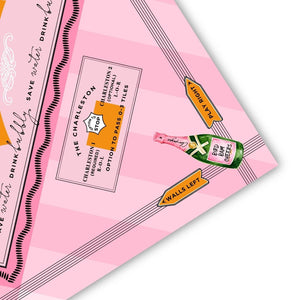 'Press for Mahjong' Mat | Champagne & Mahj Collection