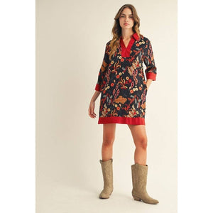 Floral Shift Dress