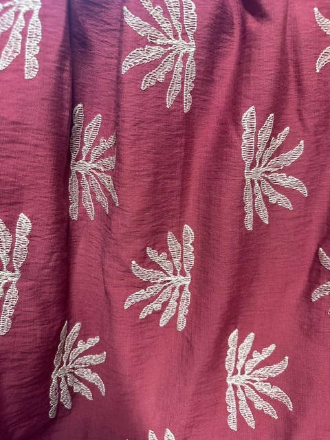 Crimson Embroidered Set