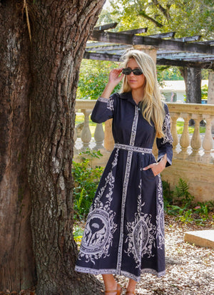 CHELSEA SHIRTDRESS | POPPY BLACK