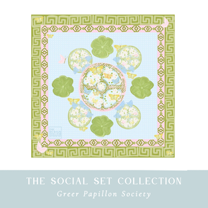 Greer Papillon Society 32.5”x 32.5” Mahjong Mat