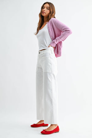 White Wide Leg Jeans