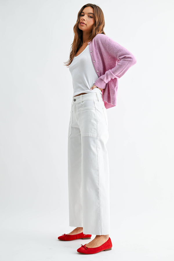 White Wide Leg Jeans