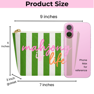 Mahjong Bag | Mahjong is Life Preppy Stripe