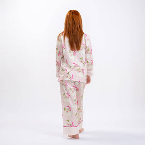 Jolly Santa Luxe Sateen Full Pajama Set