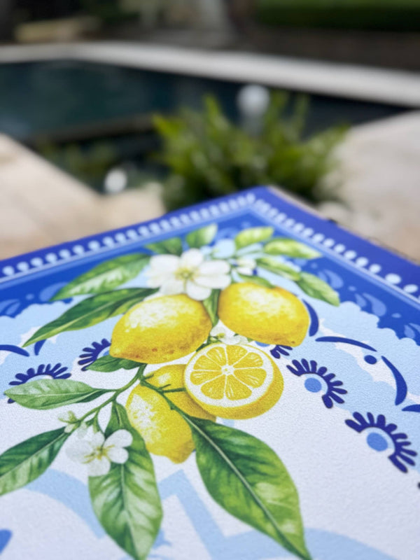 Amalfi Coast Mahjong Mat | Lemon Italy Mediterranean