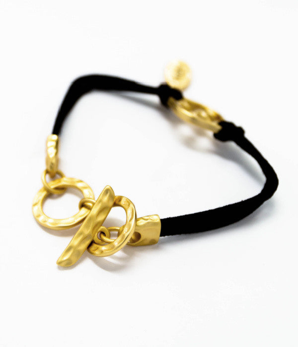 adjustable suede hope bracelet