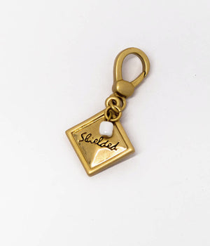inspirational charms- matte gold