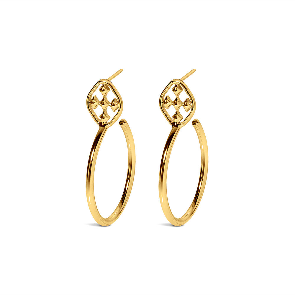 shield small oval hoops
