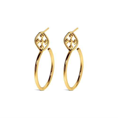 shield small oval hoops