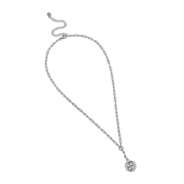 medallion paperclip lariat