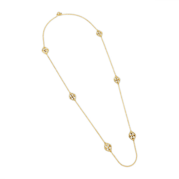 long link shield necklace