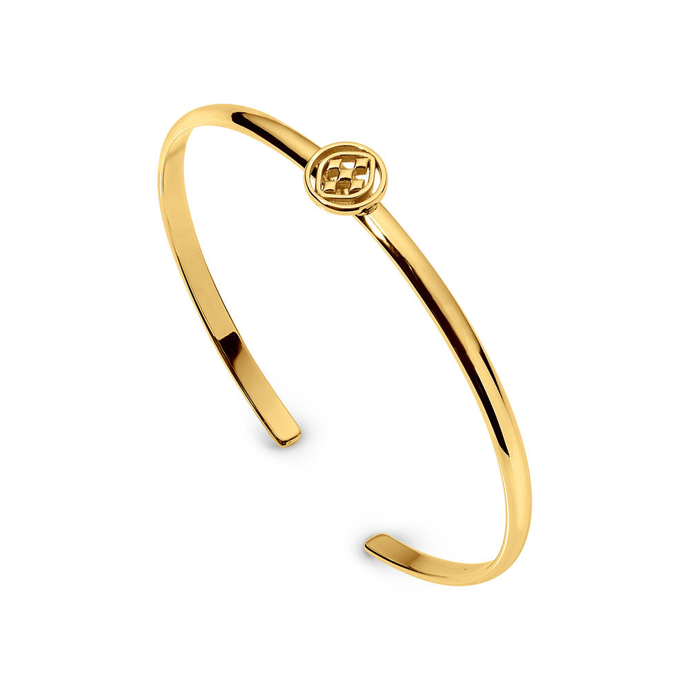medallion bangle bracelet