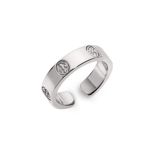 shield embossed ring