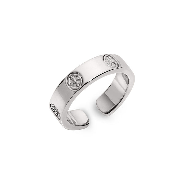 shield embossed ring