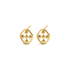 shield post earrings