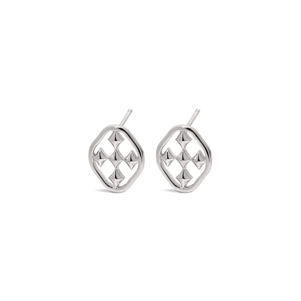 shield post earrings