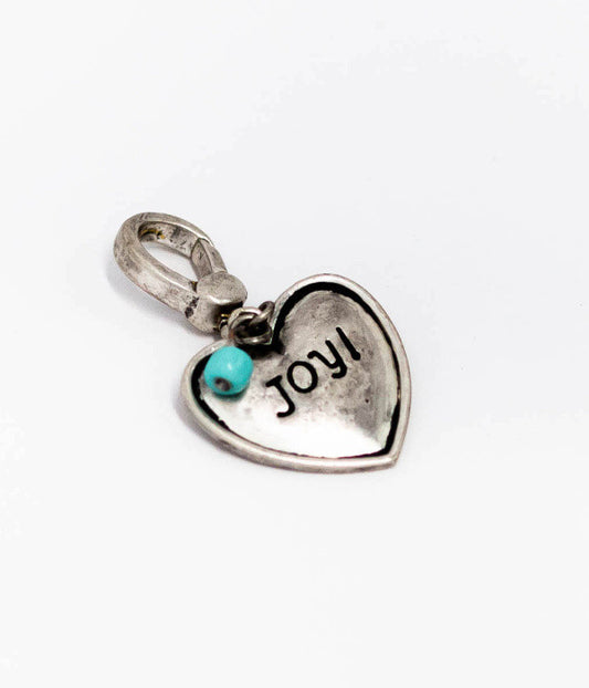 inspirational charms- matte silver