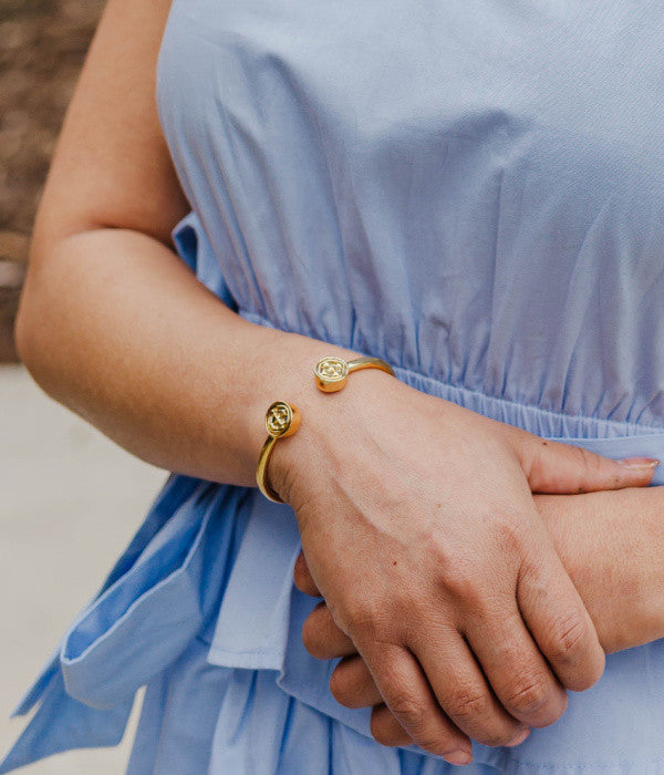 bangle medallion bracelet