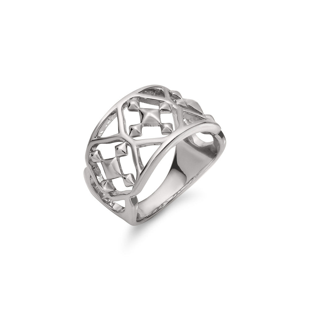 sterling silver shield ring