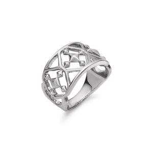 sterling silver shield ring