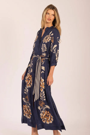 Stevie Fall Dress- Navy