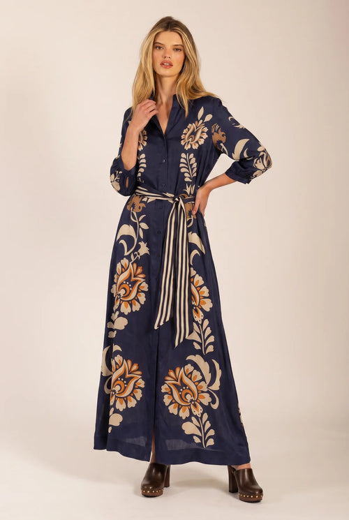 Stevie Fall Dress- Navy